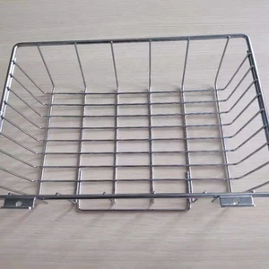 High Quality Chrome Plated Wire Basket for Supermarket Slatwall Rack Durable Metal and Steel Construction