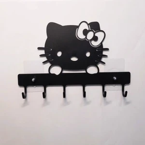 Cartoon-Themed Creative Metal Novelty Hooks for Bags Clothing Hanging in Kitchen Living Room Bathroom Trace-Free