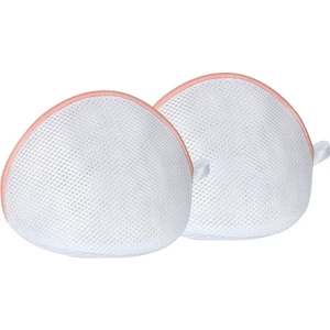 Custom Hotel Travel Shoe Lingerie Bra Clothes Mesh Wash Laundry Net Bag Non-fluorescent Mesh Thick Bag With Zipper