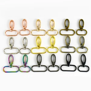 Meetee F4-3 16mm 38mm Handbag Accessories Clip Purse Snap Hook Clip Bag Strap Clasp Hook Buckles Alloy Swivel Lobster Buckle
