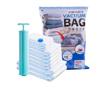 Space Saver Transparent Pillow Bedding Clothes Clothing Vacuum Storage Compressed Seal Organizer Bag for Bedding Clothing