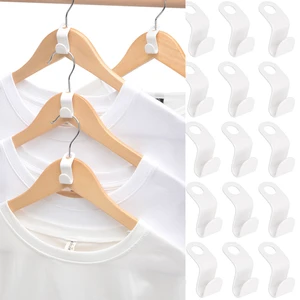Clothes Hanger Connector Hooks,Hanger Extender Clips, Cascading Clothes Hangers For Heavy Duty Space Saving Cascading Connection