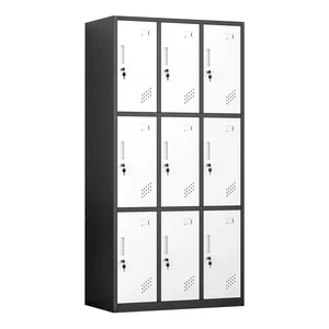 Factory Supply Modern Steel Wardrobe Clothes Storage Cabinet for Home Apartment Hotel School-Space-Saving Durable Steel Locker