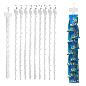 Grocery Accroche PP Snacks Hanger Barra Colgante Retail Display Hanging Merchandise Potato Chip Strips With Hooks