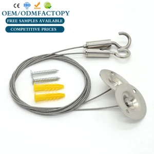 High Quality Lighting Hardware Fittings Suspension Lighting Kits And Wire Gripper Cable Holder Cable Display Systems