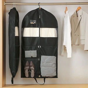 New Household Clothes Dust Cover Thickened Non-woven Down Jacket Storage Bag Closet Hanging Dress Dust Bag