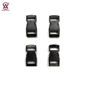 High Quality 11mm Plastic Quick Side Release Buckle Clip Cam Breakaway Buckles for Garment Bag Part Black Curved