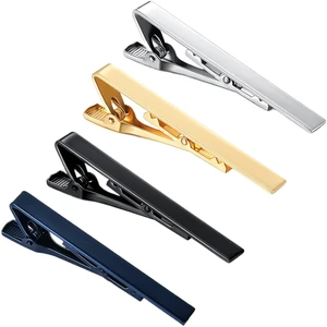 4 Combination Bagged Tie Clip High Quality Copper Laser LOGO