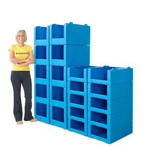 Corrugated Plastic Stackable Warehouse Pick Bins Correx Picking Bin Foldable Waterproof Clothing Stacking Pick Bins Storage Box