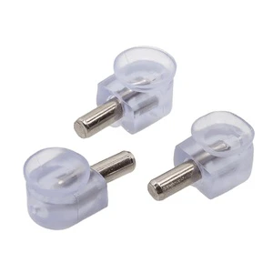 Weili Kitchen Cabinet Plastic Shelf Support with Suction Cup Wardrobe Metal 6mm Glass Furniture Hardware Pin