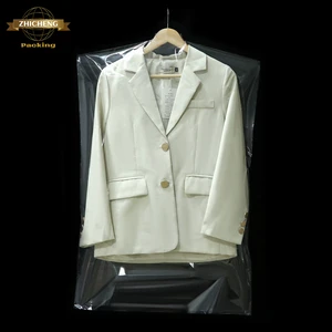 Wholesale PP Dress Dust Bag Hanging Clothes Dry Cleaning Dress Dust Bag Clothing Protective Cover for Wardrobe Storage Laundry