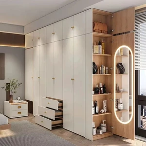 Free Design High Quality Custom Contemporary Bedroom Wardrobe Storage Organizer Eco-Friendly Durable Dressing Table Assembled