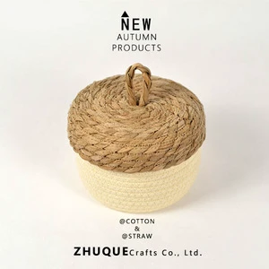 Premium Woven & Fabric Storage Baskets - Versatile Organizer Bins for Home/Office Customized