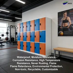 Wild Use Factory Supply Wholesale Price Waterproof Odorless Easy Clean Install Plastic Locker Cabinet For Indoor Sports Venues