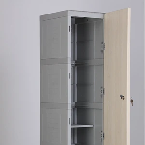 Wholesale Red Plastic ABS Lockers with Electronic Keys Gym Classroom Electronic Locker for Employee Swimming for Schools Gyms