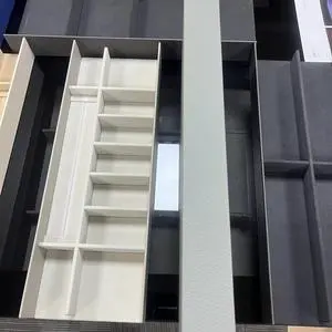 Drawer Cabinet Organizers Contemporary Design Leather Material High Quality Home Furniture for Villa Living Room