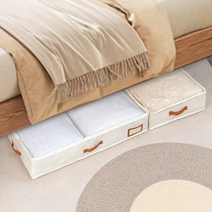 Under Bed Storage Bag Rectangle Multipurpose For Bedroom Clothes Quilt Organization Large Capacity