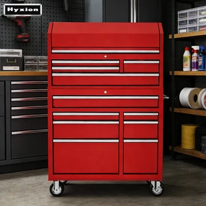 Factory Direct 41inch Lockable SS430 Tool Cabinet Durable and Sturdy Multi-functional Tool Storage for Garage Workshop Storage