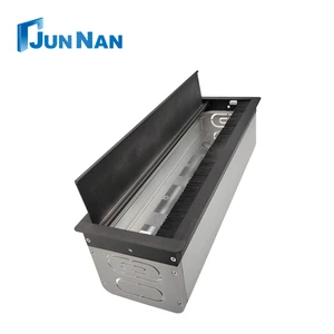 Office Aluminum Conference Desk Wire Orgnazation Box Cable Management Cable Organizer Wire Hidden Manager Grommets