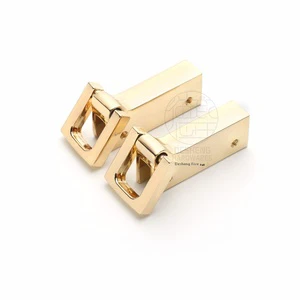 Gold Color Zinc Alloy Metal Clip 13mm 40mm Leather Buckle Bag Accessories Left Right Lifting Lugs Bag Connection Mouth Hanging