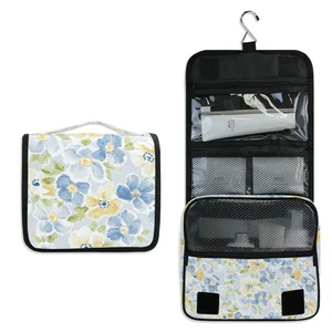 High Quality Custom Travel Cosmetic Bag Toiletries Organizer Waterproof Storage Hanging Bathroom Wash Bag for Women