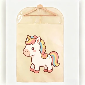Custom Disposable Non-Woven Fabric Garment Suit Cover, Portable Dust-Proof Foldable Fashion Clothes Storage Bag