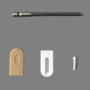 GQK Furniture Fastener 3-1 Hardware Cabinet Wardrobe Accessory Plastic Board Holder Connect 2 Cabinet Boards Easy Strong White