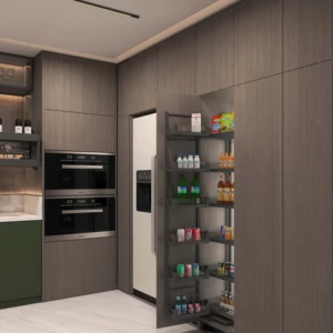 Galaxy Glass High Pull Kitchen Organizer 6/5/4/2 Layer Pantry Storage Modern Design Tall Unit Kitchen Hardware