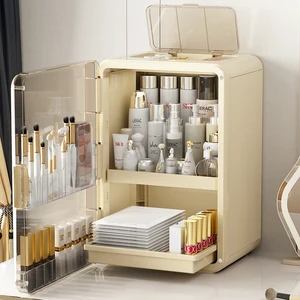 Xinhang Good Quality Cosmetics Organizer Box Plastic Cosmetic Storage Box Multipurpose Desktop Plastic Storage Box for Cosmetic