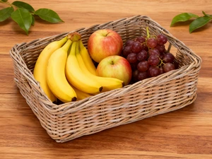Fruit Display & Storage - Natural Hand Woven Basket Wicker Storage Baskets,rectangular Woven Storage Basket