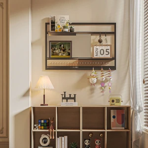 Popular Combination Frame Organization Save Space Display Shelves Removable Metal Wall-Mounted Storage Rack for Home