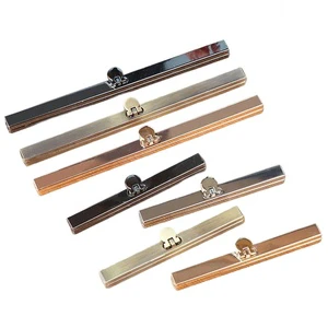 Luxury Metal Purse Frame Clip for Wallets Handbags Custom Size Zinc Alloy Closure in Gold Silver Black Rose Gold Eco-Friendly