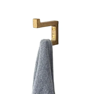 Latest Premium Golden Flower Wall Hook Decorative Coat Hanger Organizer Home Stylish Durable Practical Functional Unique