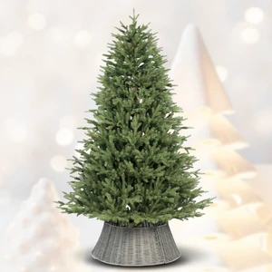 Pure PE Artificial Christmas Tree Interior Decoration Living Room Room Outdoor Eco-Friendly Decoration (Excluding Fence)