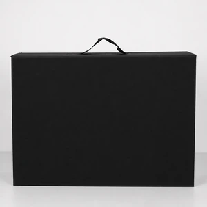 Foldable Magnetic Gift Box Custom Logo Flat Pack Cardboard Packaging For Clothes Dress Garment Shoes Luxury Retail Present Box