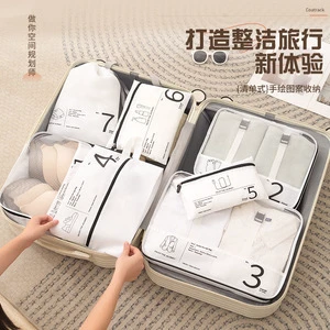 Modern New Machine Washable Travel Storage Bag Fabric Luggage Clothes Undershirt Finisher for Travel Clothing Packaging Suit
