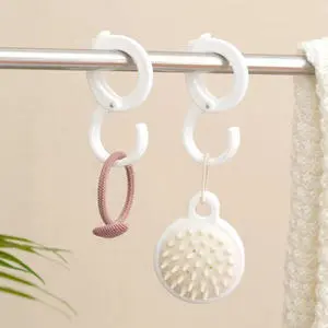New Fashion Creative Adjustable Plastic Hanger Hook for Rail Desk Hanging Storage Tools Plastic Snap Type Hooks