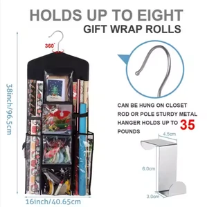 2024 Hot Seller Hanging Organizer Christmas Colored Paper Storage