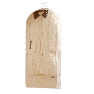 Hanging Compression PEVA Garment Bag Dust-Proof Waterproof Zipper Closure Fashionable Customizable Travel Seasonal Clothing