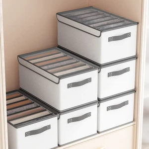 Stackable Fabric Storage Cube Drawer Organizer For Wardrobe Clothes Sock Underwear & Pants Jeans Portable & Convenient