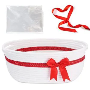 Red Gifts Baskets Baskets with Ribbons and Handles 12