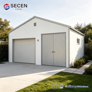 Quick Assembly Prefabricated Steel Garage Small Industrial Metal Warehouse Outdoor Storage House Durable Carport Shelter