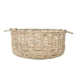 Creative Woven Basket for Storage, Hand-woven with Handle, Storage Basket for Home Tabletop, Storage Basket