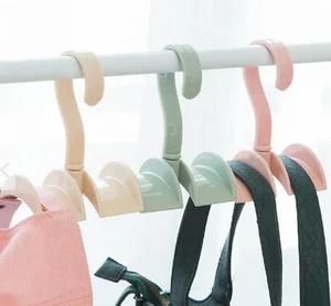 New Creative Closet Organizer Rod Hanger Handbag Storage Purse Hanging Rack Holder Hook Bag