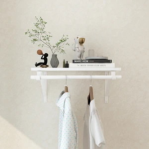 Metal Wall Mounted Modular Storage Space for Home Office Closet Storage Racks Clothes Rail Storage Units