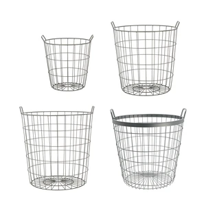 Esschert Design Garden Iron Wire S/M/L Size Storage Potato or Wood Gathering Basket