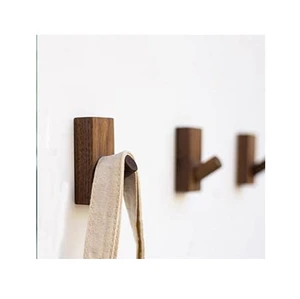 Wall Mounted Wood Coat Hook Creative Design Coat Hooks - Decorative Bedroom Wood Wall Storage Rack Hook
