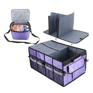 Convenient Auto Trunk Storage Containers Drive Car Organizers with Clothes Boxes Garage Shelves for Vehicle Storage