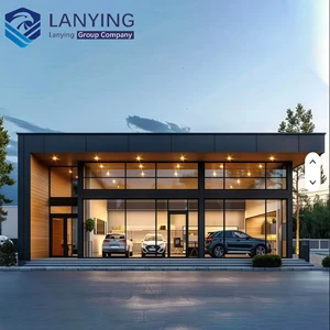 LANYING Brand Chinese Factory High Quality Prefabricated Showroom Steel Structure Hall Metal Building 4S Car Showroom