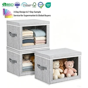 Fabric Storage Cubes Decorative Storage Boxes Baskets Organizing Closet Organizer Storage Bins With Lids For Home Office